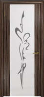 Арт Деко Стайл Спация-3 эбен триплекс белый с рисунком "Балерина"