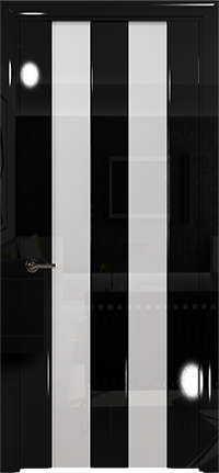 Арт Деко Vatikan Premium Глянец Амалия-2  черный глянец черный триплекс кипельно-белый