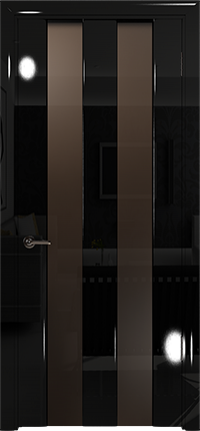 Арт Деко Vatikan Premium Глянец Амалия-2  черный глянец черный триплекс мокко