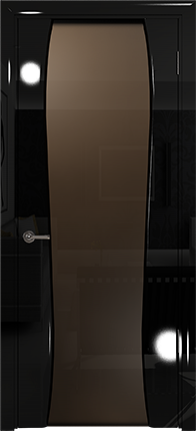 Арт Деко Vatikan Premium Глянец Лиана-3  черный глянец, триплекс тонированный