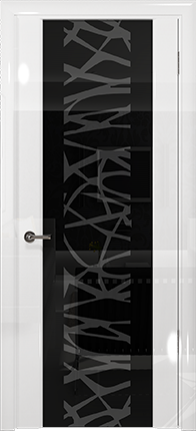 Арт Деко Vatikan Premium Глянец Спациа-3 белый глянец триплекс черный с рисунком