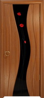 Арт Деко Стайл Корса красное дерево триплекс черный с фьюзингом