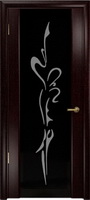 Арт Деко Стайл Спация-3 венге триплекс черный с рисунком 