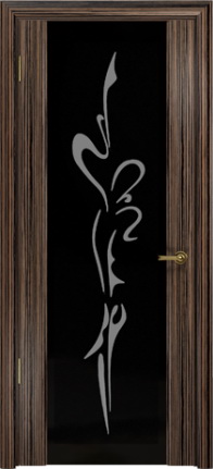 Арт Деко Стайл Спация-3 эбен триплекс черный с рисунком 