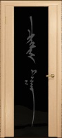Арт Деко Стайл Спация-3 беленый дуб триплекс черный с рисунком «Чингизхан»