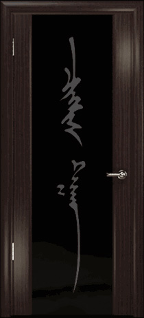 Арт Деко Стайл Спация-3 эвкалипт триплекс черный с рисунком «Чингизхан»