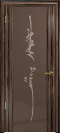 Арт Деко Стайл Спация-3 эбен триплекс тонированный с рисунком «Чингизхан»