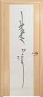 Арт Деко Стайл Спация-3 беленый дуб триплекс белый с рисунком «Чингизхан»