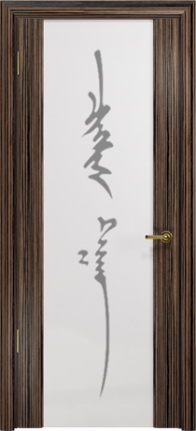 Арт Деко Стайл Спация-3 эбен триплекс белый с рисунком «Чингизхан»