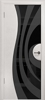 Арт Деко Стайл Ветра-1 ясень белый триплекс черный с рисунком