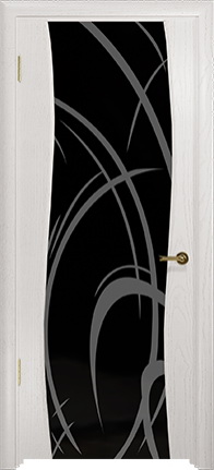 Арт Деко Стайл Вэла беленый дуб триплекс черный с рисунком