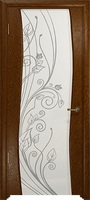 Арт Деко Стайл Вэла терра триплекс белый с рисунком со стразами