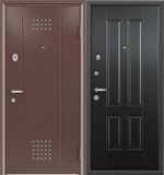 Стальная дверь Torex SUPER OMEGA 10, RP-1,Капучино / RS-7,Венге