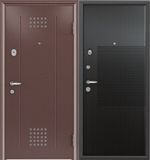 Стальная дверь Torex SUPER OMEGA 10, RP-1,Капучино / RS-4,Венге