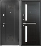 Стальная дверь Torex SUPER OMEGA 10, RP-1,Черный шелк/ RS-2,Венге