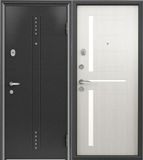 Стальная дверь Torex SUPER OMEGA 10, RP-2,Черный шелк / RS-2, Перламутр белый