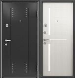 Стальная дверь Torex SUPER OMEGA 8, RP-3 Черный шелк/ RS-2 Перламутр белый