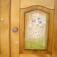 Дверь с цветами
