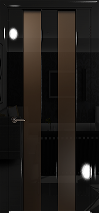 Арт Деко Vatikan Premium Глянец Амалия-2  черный глянец черный триплекс тонированный