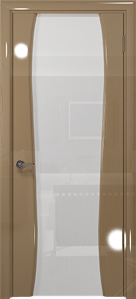 Арт Деко Vatikan Premium Глянец Лиана-3  бежевый глянец триплекс кипельно-белый