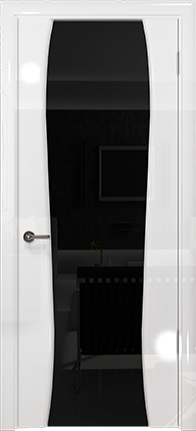 Арт Деко Vatikan Premium Глянец Лиана-3 белый глянец триплекс черный