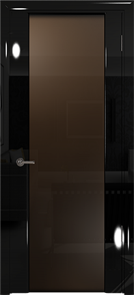 Арт Деко Vatikan Premium Глянец Спациа-3  черный глянец триплекс тонированный