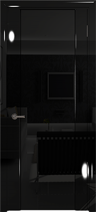 Арт Деко Vatikan Premium Глянец Спациа-3  черный глянец триплекс черный