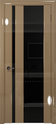 Арт Деко Vatikan Premium Глянец Спациа-5  бежевый глянец триплекс черный