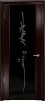 Арт Деко Стайл Спация-3 венге триплекс черный с рисунком «Чингизхан»