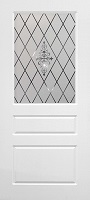 Эмилия Честер ПО эмаль белая стекло пескоструйное с элементами художественного матирования